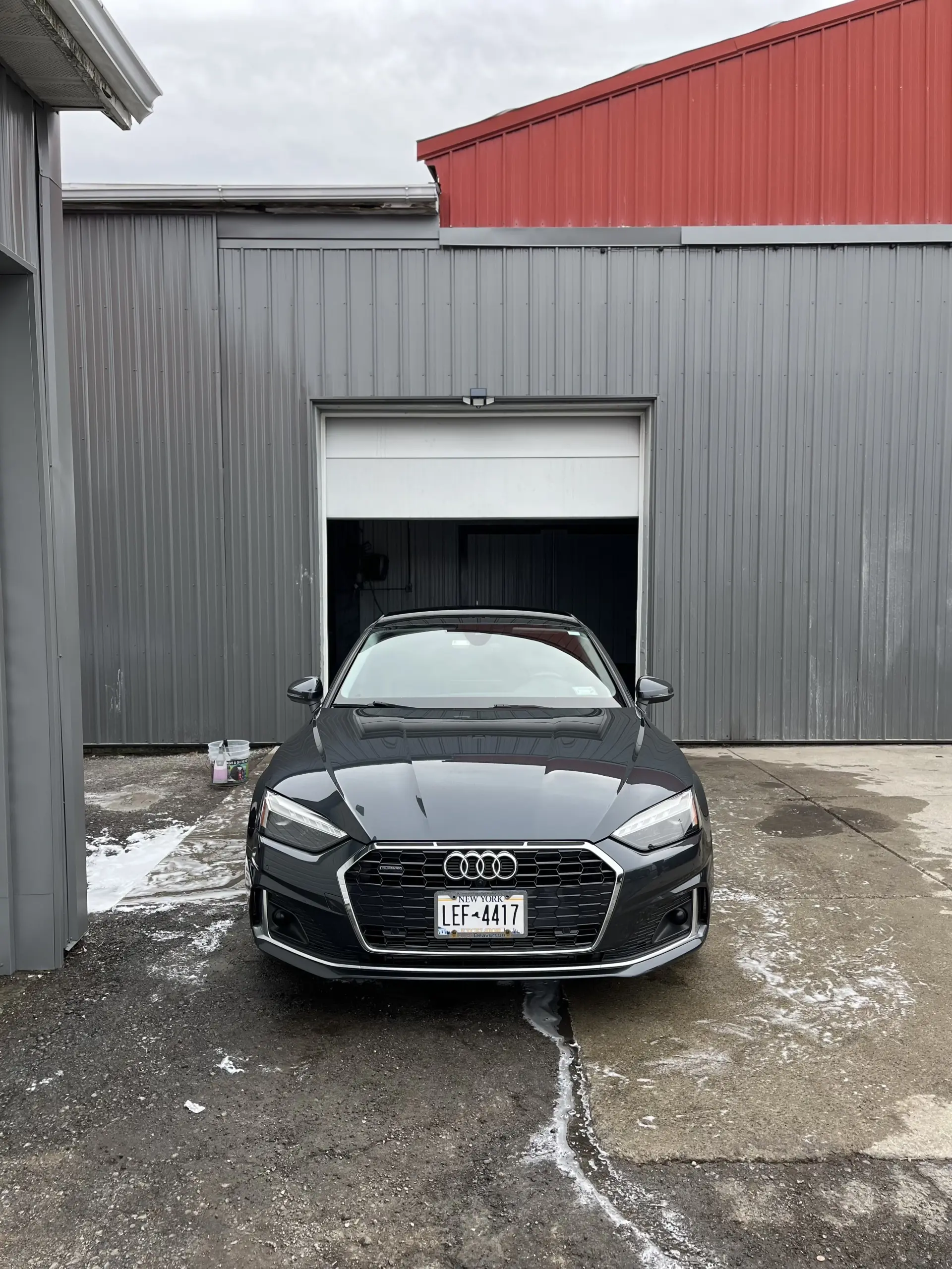 Audi A5 exterior showcasing mirror-finish detailing