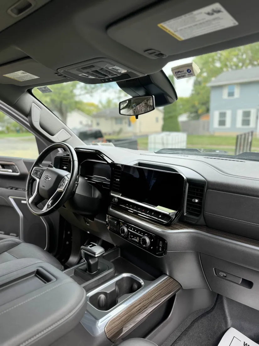Chevrolet Silverado full cabin interior after premium detailing