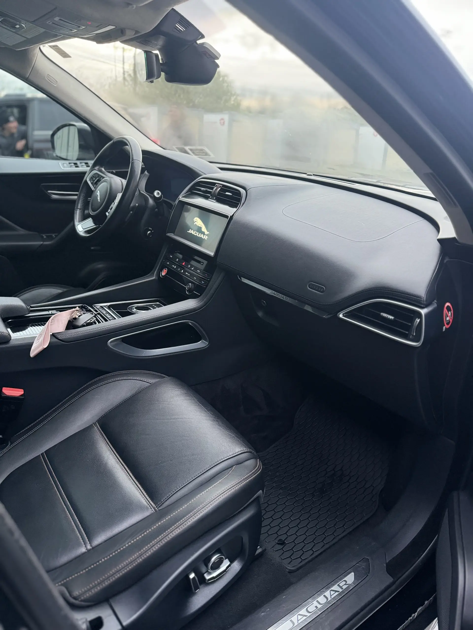Jaguar F-PACE interior with full infotainment display